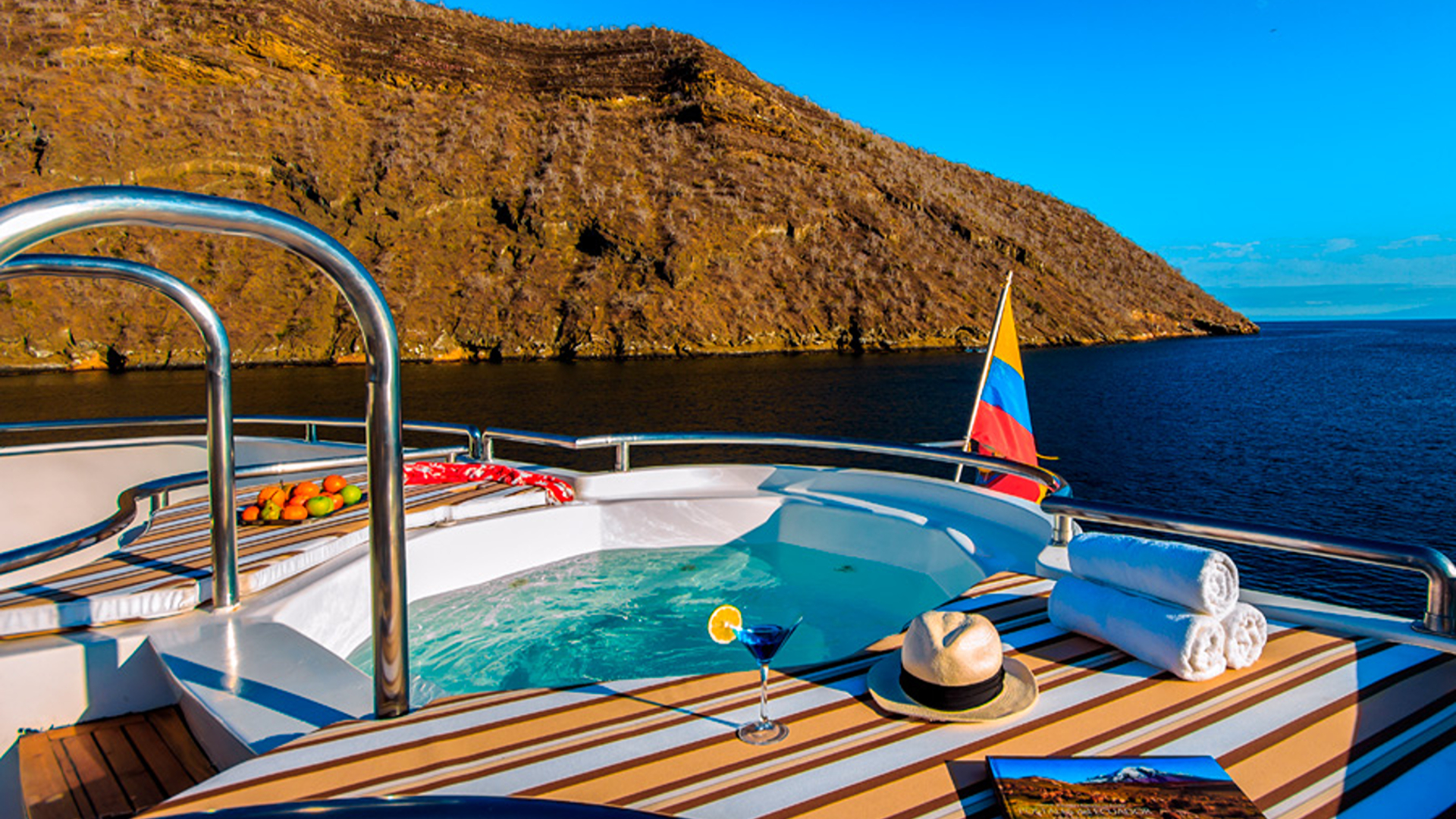 Treasure yacht in the Galápagos